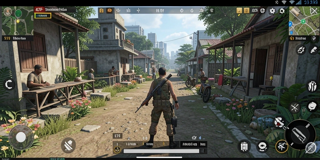 Tampilan gameplay mendebarkan dalam 47F dengan banyak pilihan simulasi.