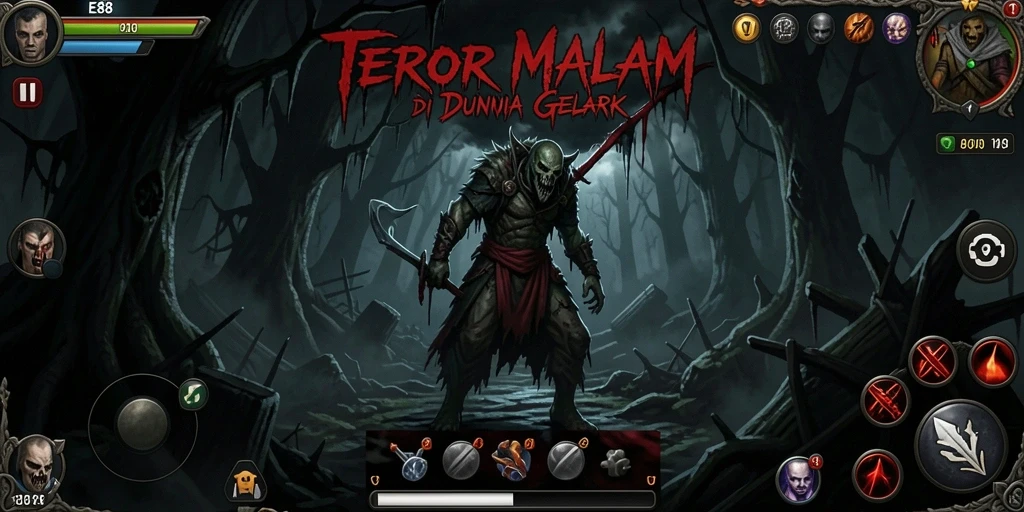 Tampilan gameplay E88 yang menegangkan dan penuh kengerian.