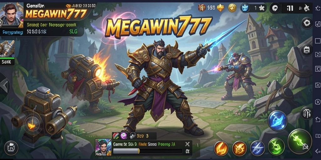 Tampilan gameplay menarik dari MEGAWIN777 saat membangun strategi.