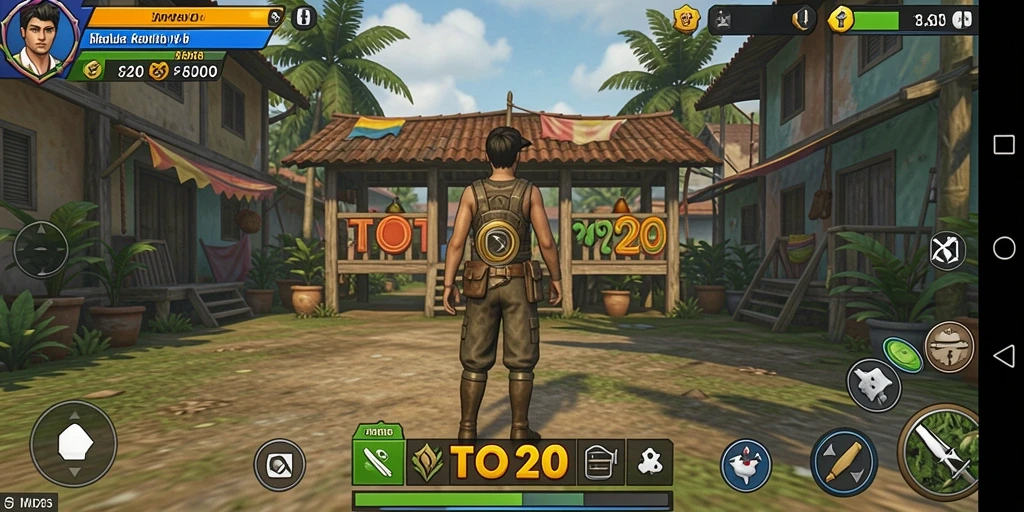 Screenshot gameplay TOTO20 menampilkan interaksi karakter yang menarik.